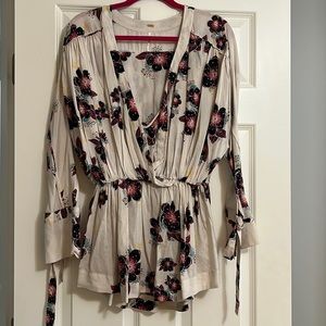 Free People floral top/tunic